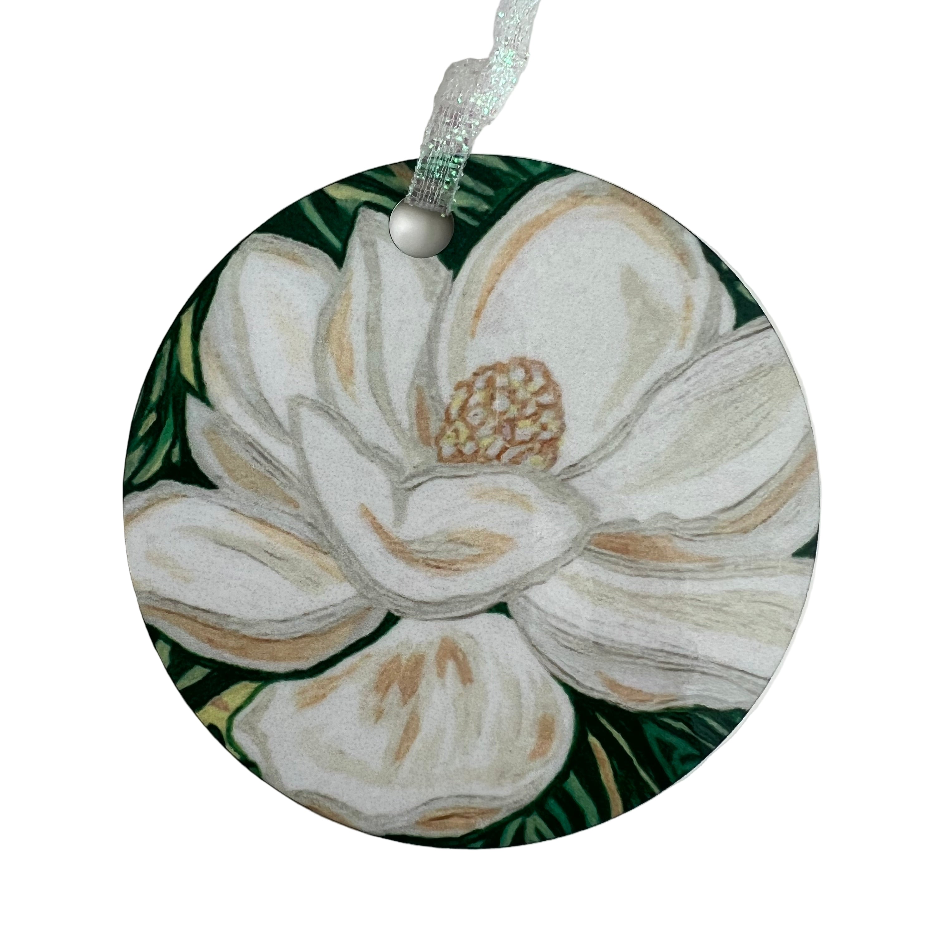 Magnolia flower ornament