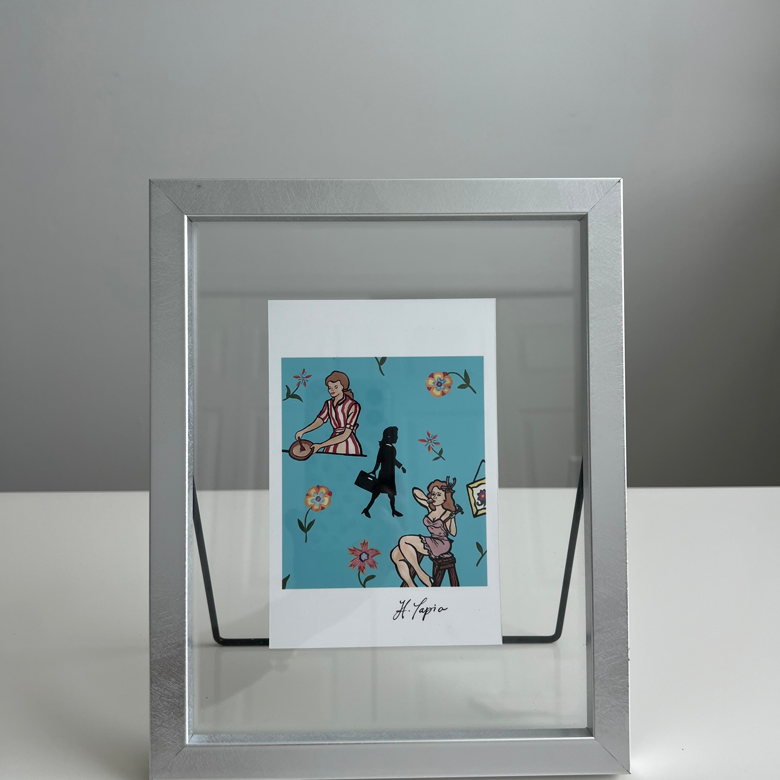 A tribute to women- framed paper print hand signed by the artist.