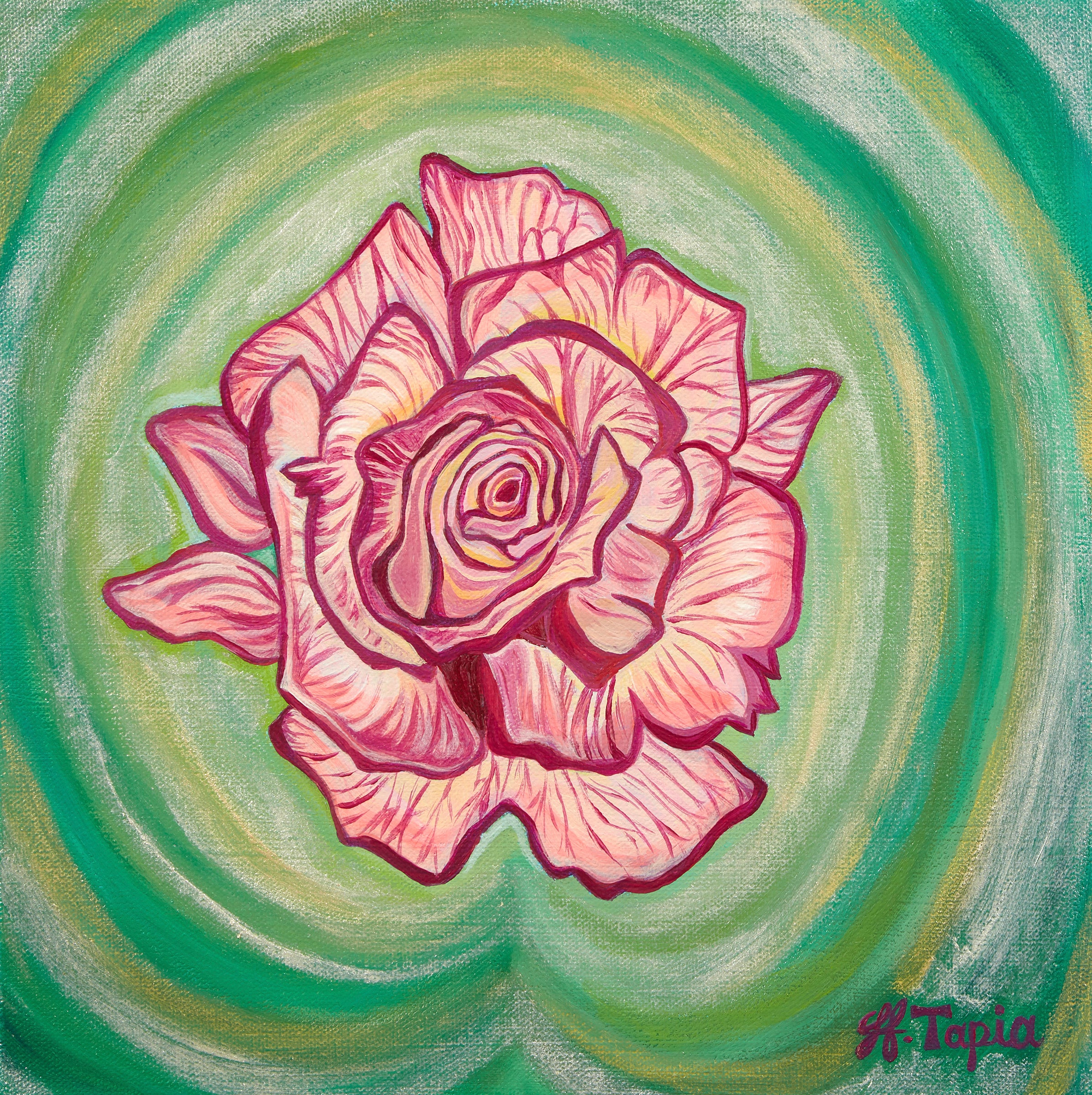 Garden Avenue Series- pink rose