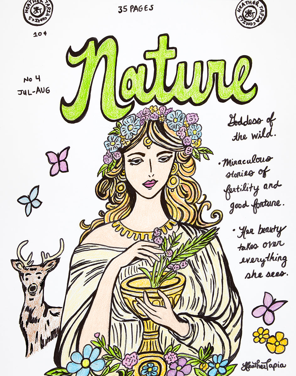 Goddess of Nature Print signed by the Artist