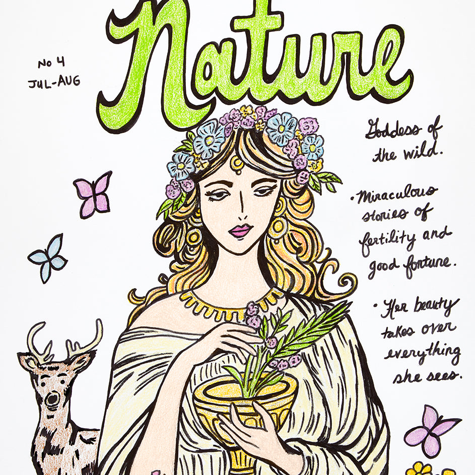 Goddess of Nature Print signed by the Artist