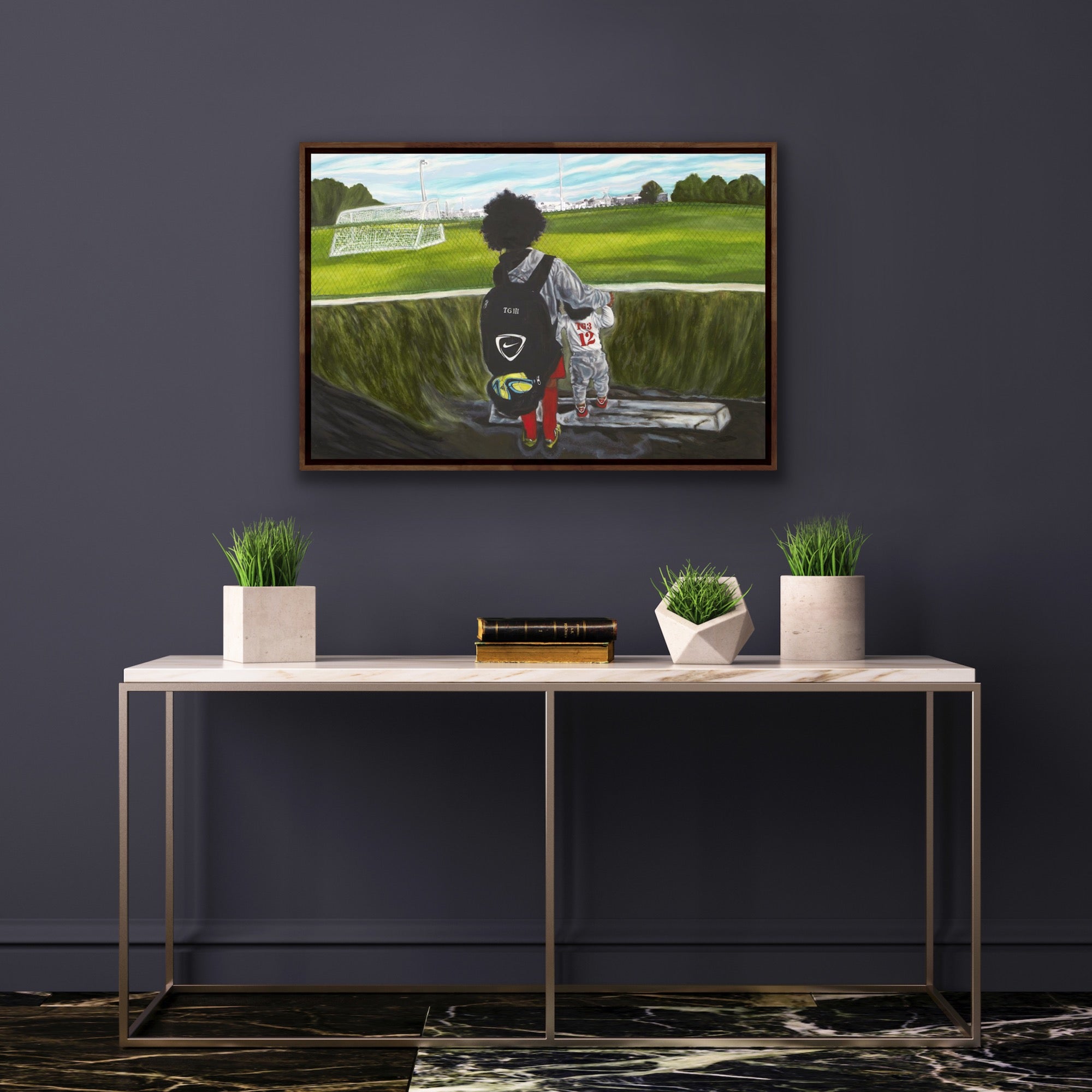 24"x 36" Custom, Framed, Mixed Media Oil Painting